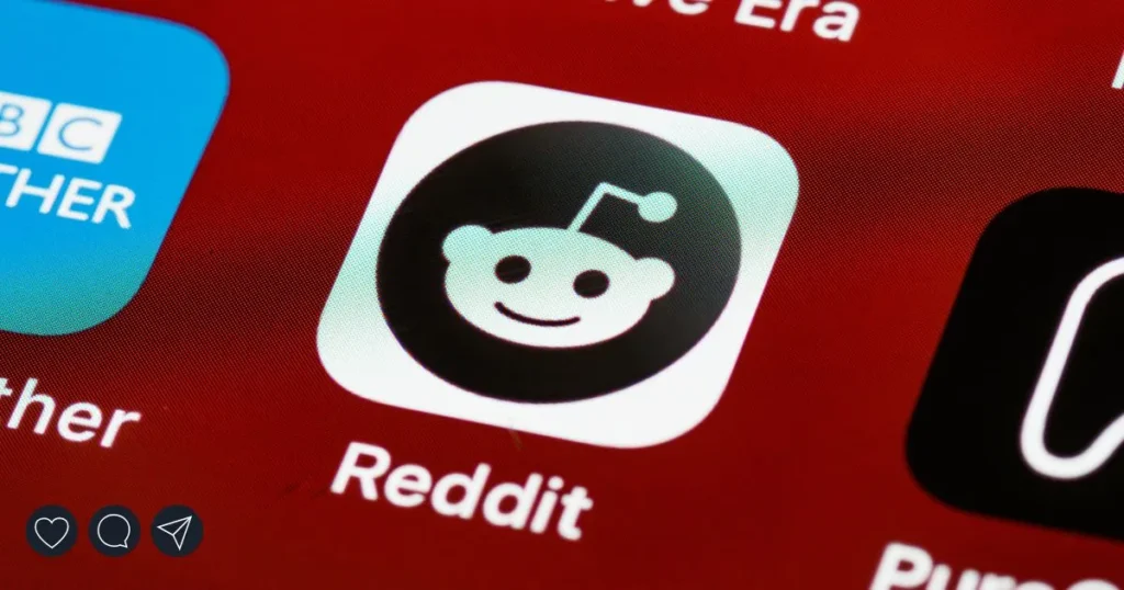Close-up of Reddit app icon on a mobile screen representing Reddit cybersecurity threats