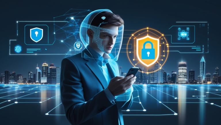 Visual representation of the top cybersecurity threats in 2025 including phishing, ransomware, and AI-driven attacks